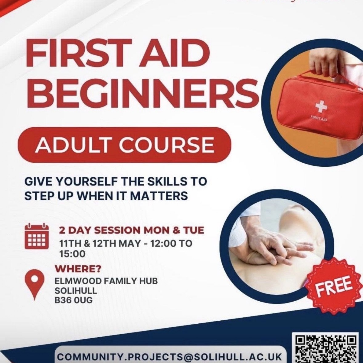 Forest Oak School - First Aid Beginners Adult Course